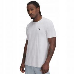 T-Shirt Męski Sportowy Under Armourvanish Seamless. Białe koszulki sportowe męskie Under Armour, m, bez wzorów, bez kołnierzyka, bez ramiączek, do biegania. Za 199.99 zł.