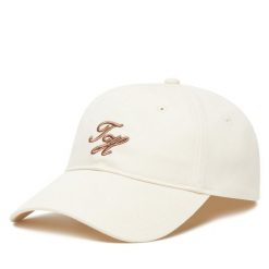 Czapka z daszkiem Tommy Hilfiger. Brązowe czapki i kapelusze damskie Tommy Hilfiger, bez wzorów. Za 149.99 zł.