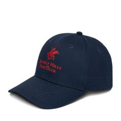 Czapka z daszkiem Beverly Hills Polo Club. Niebieskie czapki i kapelusze damskie Beverly Hills Polo Club, bez wzorów. Za 79.99 zł.