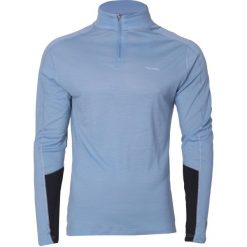 Koszulka z długim rękawem Merino Taimen - Ocean Blue. Niebieskie bluzki z długim rękawem męskie TAIMEN, bez wzorów, bez kołnierzyka. Za 249.99 zł.