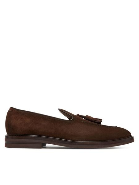 BOSS Loafersy 50539275 Brązowy. Brązowe mokasyny męskie Boss, ze skóry. Za 1,299.00 zł.
