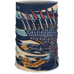 Bandana BUFF ORIGINAL ECOSTRETCH TIKATO MULTI. Niebieskie szaliki męskie Buff, bez wzorów. Za 89.99 zł.