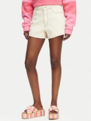 Roxy Szorty jeansowe Chlo Natural ERJDS03323 Kremowy Regular Fit. Białe szorty damskie Roxy, bez wzorów, z bawełny. Za 259.99 zł.