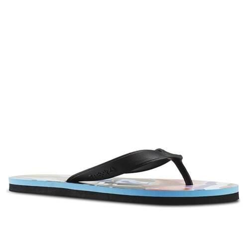 Klapki damskie Reebok Cash Flip. Czarne klapki damskie Reebok, bez wzorów, z materiału, bez obcasa. Za 129.99 zł.