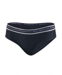 Majtki hipster z wełną merino damskie Brubeck ACTIVE WOOL. Czarne bielizna termoaktywna damska Brubeck, m, bez wzorów, z materiału, bez ramiączek. Za 50.99 zł.