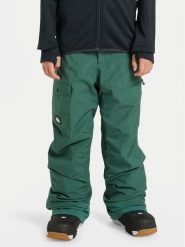 Quiksilver Spodnie snowboardowe Utility EQBTP03057 Zielony Regular Fit. Zielone spodnie sportowe dla chłopców Quiksilver, bez wzorów, z syntetyku, sportowe, narciarskie. Za 639.99 zł.