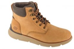 Trapery męskie, Augustino - Cobb. Brązowe śniegowce i trapery męskie Skechers, z materiału, sportowe, bez zapięcia. Za 279.99 zł.