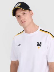 4F Czapka z daszkiem trucker snapback 4F x Drift Masters - czarna S/M. Czarne czapki i kapelusze damskie 4f, na lato, bez wzorów, z bawełny, eleganckie. Za 119.99 zł.