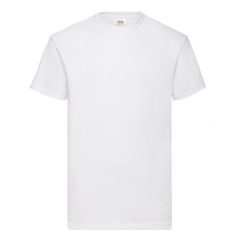 Męska Koszulka Valueweight. Białe koszulki sportowe męskie Fruit of the Loom, m, bez wzorów, bez kołnierzyka, bez ramiączek, trekkingowe. Za 26.99 zł.