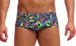 Kąpielówki Funky Trunks Bits of Peace - trunki męskie. Brązowe kąpielówki męskie FUNKY TRUNKS, l, bez wzorów, z materiału, na fitness i siłownię. Za 179.99 zł.