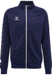 Zapinana na zamek bawełniana bluza dresowa Hummel Move Grid. Niebieskie bluzy męskie Hummel, l, bez wzorów, z bawełny, bez kaptura. Za 275.35 zł.