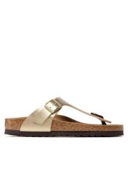 Birkenstock Japonki Gizeh Bs 1016109 Złoty. Żółte klapki damskie Birkenstock, bez wzorów, ze skóry, bez obcasa. Za 299.00 zł.
