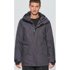 Kurtka z kapturem - Szary. Szare kurtki męskie Cropp. Za 349.99 zł.