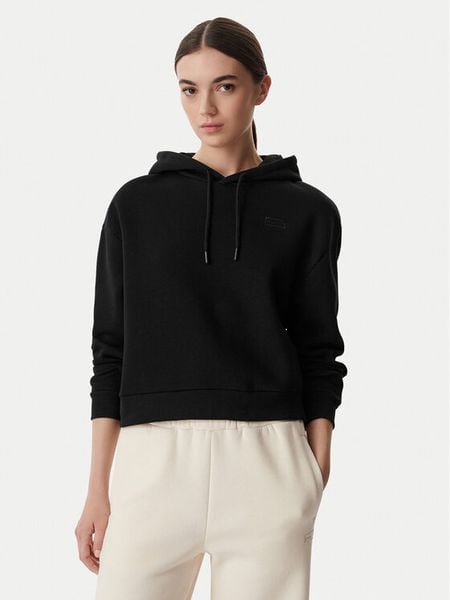 Hunter Bluza HAGW0005261 Czarny Regular Fit. Czarne bluzy damskie Hunter, xs, bez wzorów, bez kaptura. Za 199.99 zł.