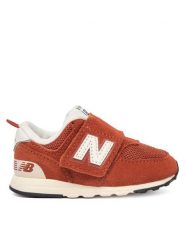New Balance Sneakersy I5747RV Brązowy. Brązowe buty sportowe chłopięce New Balance, bez wzorów, ze skóry, bez zapięcia. Za 269.99 zł.