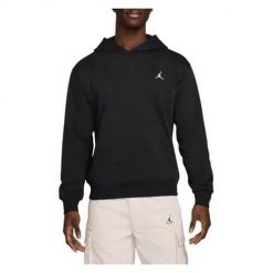 Bluza sportowa męska Nike Jordan Brooklyn. Czarne bluzy męskie Nike, m, bez wzorów, z bawełny, z kapturem. Za 347.00 zł.