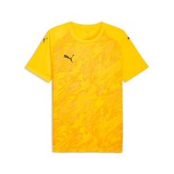Koszulka Puma Team Final Graphic. Żółte koszulki sportowe męskie Puma, bez wzorów, bez kołnierzyka, bez ramiączek, do piłki nożnej. Za 237.50 zł.