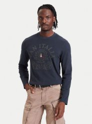 Aeronautica Militare Longsleeve 262TS2577UJ00749 Granatowy Regular Fit. Niebieskie bluzki z długim rękawem męskie Aeronautica Militare, m, bez wzorów, z bawełny, bez kołnierzyka. Za 289.99 zł.