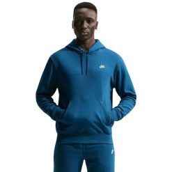 Bluza męska Nike Club BB. Niebieskie bluzy męskie Nike, m, bez wzorów, z bawełny, bez kaptura. Za 252.99 zł.