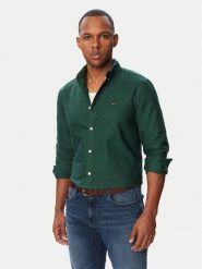 Tommy Jeans Koszula Oxford DM0DM23711 Zielony ciemny Regular Fit. Zielone koszule męskie Tommy Jeans, m, bez wzorów, z bawełny, bez kołnierzyka, bez ramiączek. Za 329.99 zł.