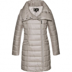 Płaszcz pikowany bonprix kamienisty. Szare płaszcze damskie bonprix. Za 124.99 zł.