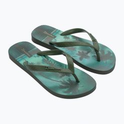 Japonki męskie Ipanema Tropical III. Zielone klapki męskie Ipanema, z materiału, eleganckie. Za 83.99 zł.