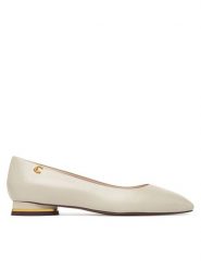 Coccinelle Baleriny C-Everyday Smo E4 U1L 19 01 01 Zielony jasny. Zielone baleriny damskie Coccinelle, bez wzorów, ze skóry, bez obcasa. Za 899.99 zł.