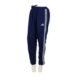 Second life - Spodnie dresowe męskie o dopasowanym kroju - Stan bardzo dobry. Niebieskie spodnie sportowe męskie Adidas, l, bez wzorów, z dresówki, do biegania. Za 143.46 zł.