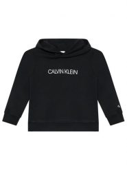 Calvin Klein Jeans Bluza Institutional Logo IU0IU00163 Czarny Regular Fit. Czarne bluzy dla chłopców Calvin Klein Jeans, bez wzorów, z bawełny, bez ramiączek, bez kaptura. Za 209.99 zł.