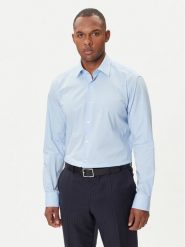 BOSS Koszula H-Joe 50545075 Błękitny Regular Fit. Niebieskie koszule męskie Boss, m, bez wzorów, z bawełny, bez kołnierzyka, bez ramiączek. Za 409.99 zł.