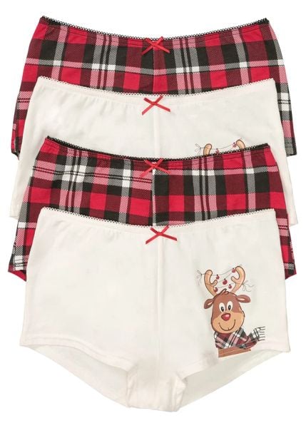 Figi maxi z bawełną (4 pary). Białe figi damskie bonprix, bez wzorów, z bawełny. Za 64.99 zł.