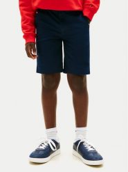 Tommy Hilfiger Szorty materiałowe 1985 Essential KB0KB09641 Granatowy Regular Fit. Niebieskie szorty dla chłopców Tommy Hilfiger, bez wzorów, z bawełny. Za 209.99 zł.