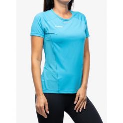 Koszulka szybkoschnąca damska Mammut Aenergy FL T-Shirt. Niebieskie koszulki sportowe damskie Mammut, bez wzorów, bez kołnierzyka, bez ramiączek. Za 320.35 zł.