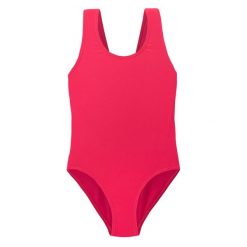 Dziewczęcy Jednoczęściowy Kostium Kąpielowy Fisca. Fioletowe stroje kąpielowe dla dziewczynek MARTES ESSENTIALS, bez wzorów, z elastanu. Za 47.99 zł.