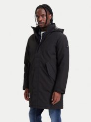 Tommy Hilfiger Parka MW0MW44989 Czarny Regular Fit. Czarne kurtki męskie Tommy Hilfiger, m, bez wzorów, z syntetyku, bez kaptura. Za 1,599.00 zł.