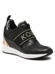 MICHAEL Michael Kors Sneakersy Maven Slip On Trainer 43F2MVFP1D Czarny. Czarne trampki i tenisówki damskie MICHAEL Michael Kors, bez wzorów, ze skóry, bez zapięcia. Za 1,039.00 zł.