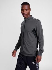 Kurtka z dresu Hummel Authentic Pl. Czerwone kurtki męskie Hummel, xl, bez wzorów, z dresówki, na fitness i siłownię. Za 212.45 zł.