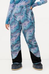 Damskie Spodnie funkcyjne spodnie narciarskie wodoodporne modelowane kolana. Niebieskie spodnie materiałowe damskie Ulla Popken, plus size, bez wzorów, z materiału. Za 639.99 zł.