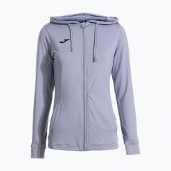 Bluza tenisowa damska Joma Sculpture II Zip-Up Hoodie W. Niebieskie bluzy damskie Joma, s, z aplikacjami, z elastanu, bez kaptura. Za 184.60 zł.