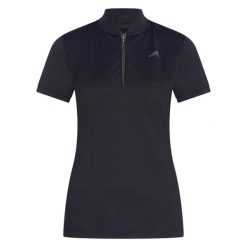Damska koszulka jeździecka z zamkiem błyskawicznym Euro-Star Ramona. Szare t-shirty damskie EURO-STAR, xl, bez wzorów, z materiału, retro, bez kołnierzyka. Za 325.00 zł.