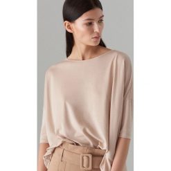 Basicowa bluzka oversize - Beżowy. Bluzki damskie marki Mohito. Za 59.99 zł.