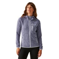 Damska Bluza Z Kapturem Newhill II Marl Full Zip. Czerwone bluzy damskie Regatta, xl, bez wzorów, z dzianiny, z kapturem. Za 105.99 zł.