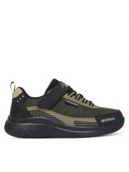 Skechers Sneakersy Bounder 2.0 406341L/BKOL Zielony ciemny. Zielone buty sportowe chłopięce Skechers, bez wzorów, z materiału, bez zapięcia. Za 249.99 zł.