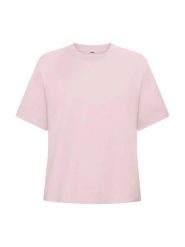 Clique Over-T Women Luźny T‑shirt z ring-spun bawełny. Czerwone t-shirty damskie CLIQUE, l, bez wzorów, z bawełny, bez kołnierzyka. Za 125.10 zł.