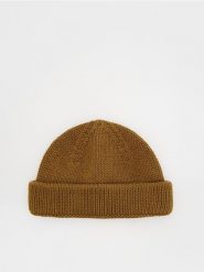 Bawełniana czapka beanie - brązowy. Brązowe czapki i kapelusze męskie Reserved, bez wzorów, z bawełny. W wyprzedaży za 35.99 zł.