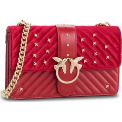 Torebka PINKO - Love Metal Birds Tracolla AI 18-19 PLTT 1P217R Y514 Red R52. Czerwone torebki do ręki damskie Pinko, z materiału. Za 1,469.00 zł.