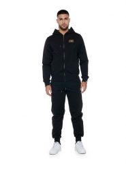 Bluza z kaptur na co dzień na siłownię. Czarne bluzy sportowe męskie LEONE 1947 APPAREL, xl, bez wzorów, z dresówki, bez kaptura, na fitness i siłownię. Za 437.84 zł.