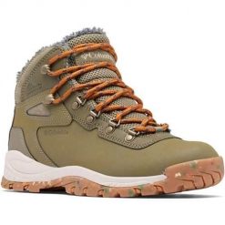 Buty trekkingowe damskie Columbia Newton Ridge Ii. Brązowe obuwie sportowe damskie Columbia, bez wzorów, z materiału, trekkingowe. Za 549.99 zł.