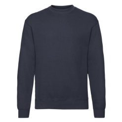 Męska Klasyczna Bluza Wkładana Przez Głowę. Niebieskie bluzy męskie Fruit of the Loom, m, bez wzorów, bez kaptura. Za 77.99 zł.