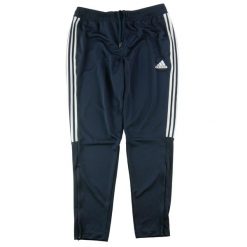 Second life - Adidas męskie spodnie dresowe do cardio na trening - Jak nowy. Niebieskie spodnie sportowe męskie Adidas, m, bez wzorów, z dresówki, do biegania. Za 106.46 zł.